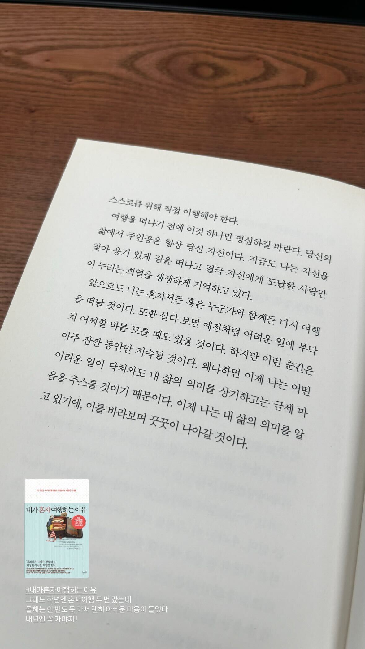 내가 혼자 여행하는 이유 책 - 리뷰